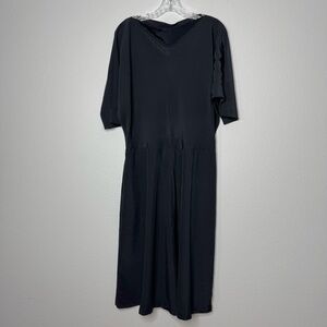 Frances Henaghan Saks Fifth Avenue‎ Black Vintage Dress Women Size 14 - Flawed
